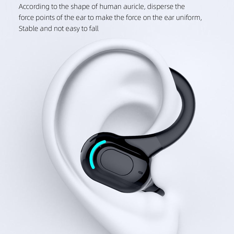 Écouteurs stéréo sans fil Bluetooth 5.1 F8 pour le sport : un écouteur (noir), un écouteur (blanc), un écouteur (noir et rouge), un écouteur (noir et bleu), un écouteur (noir et vert)
